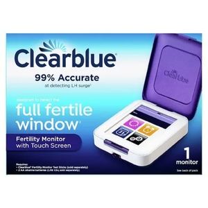 NIB Clearblue touch screen fertility monitor & 30 pack of test sticks